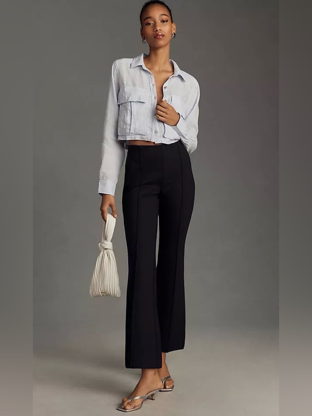 Anthropologie Maeve The Margot Kick-Flare Cropped Pant